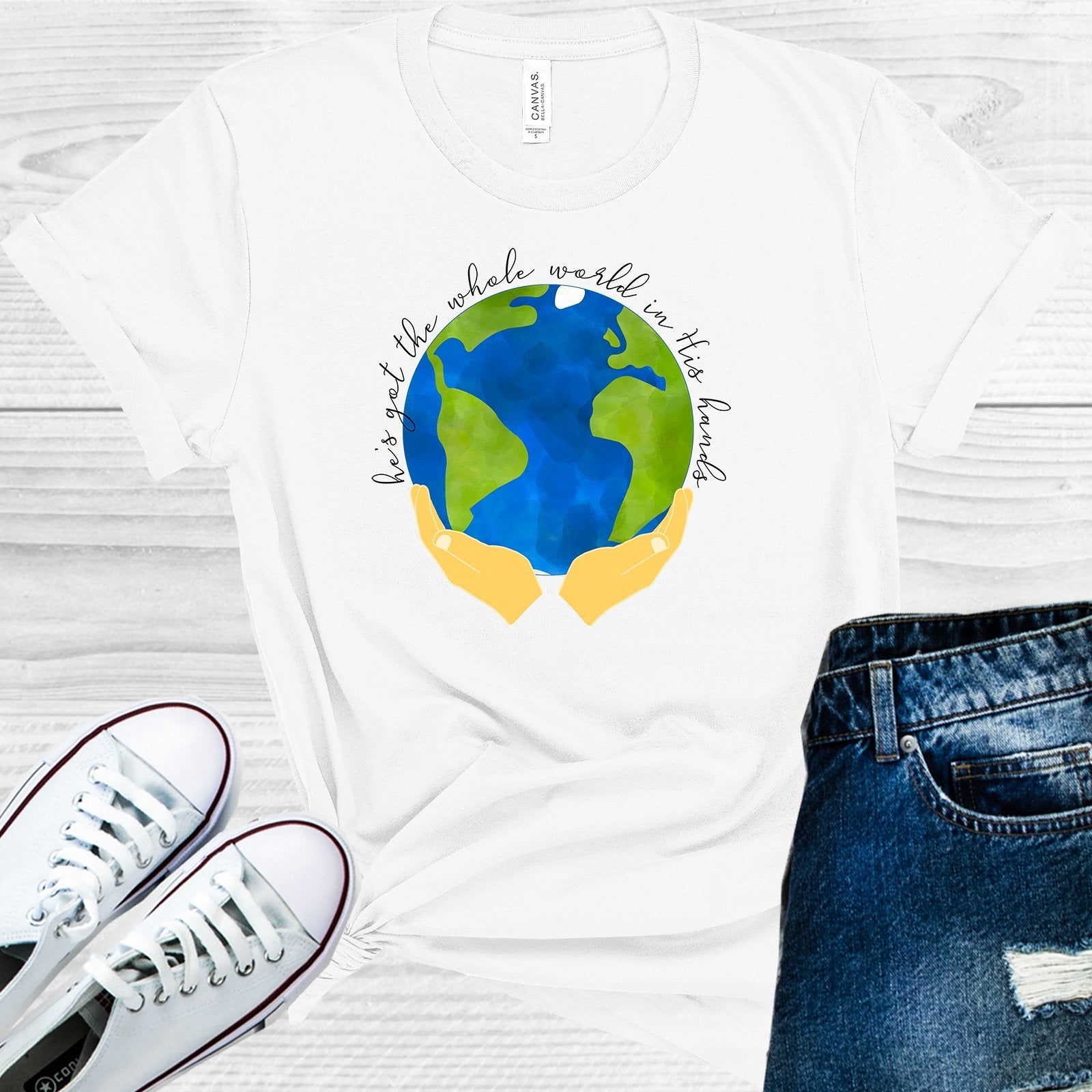 He's Got the Whole World in His Hands Graphic Tee