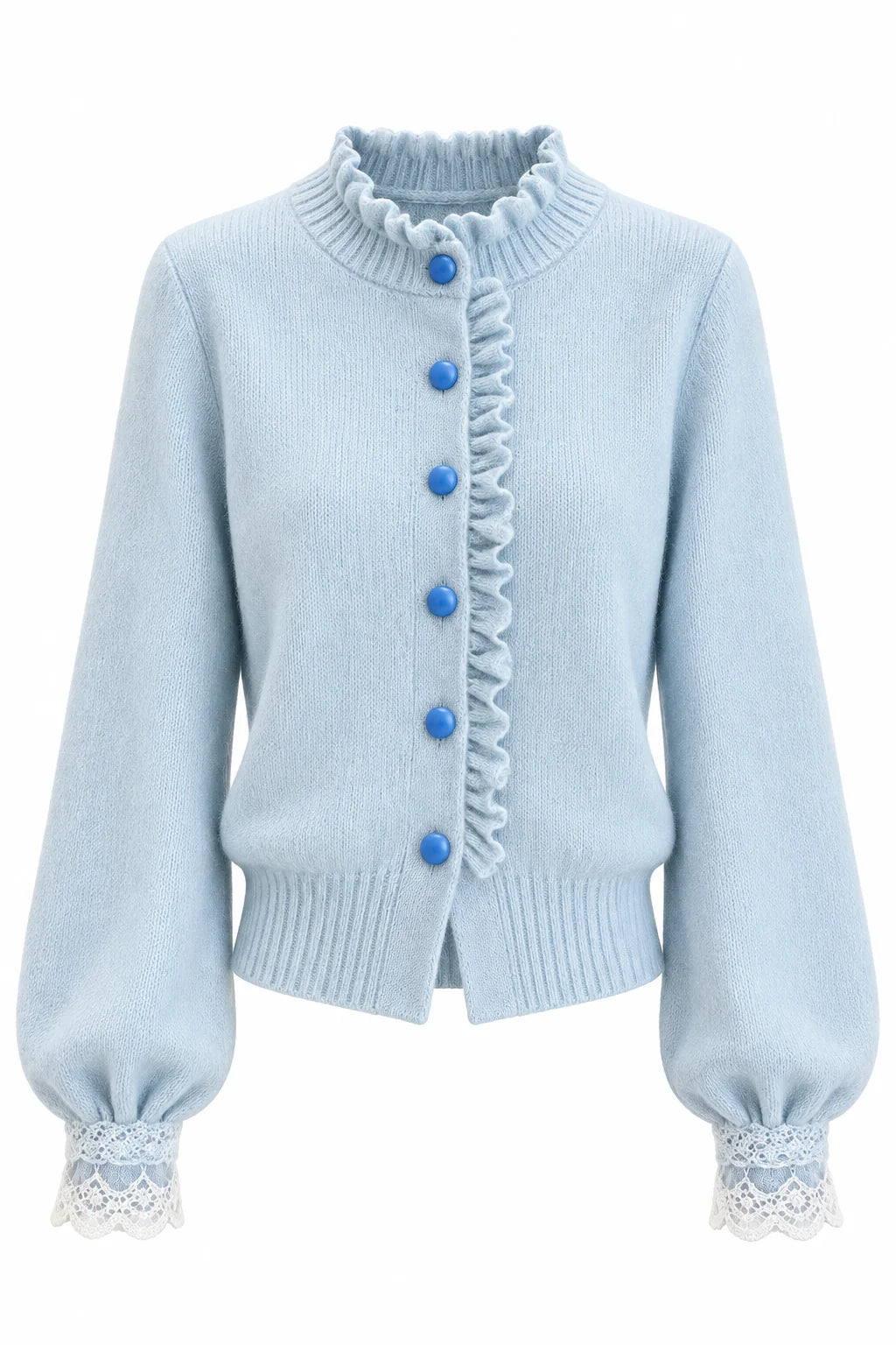 Women's Casual Relaxed Lace Knit Sweater Cardigan