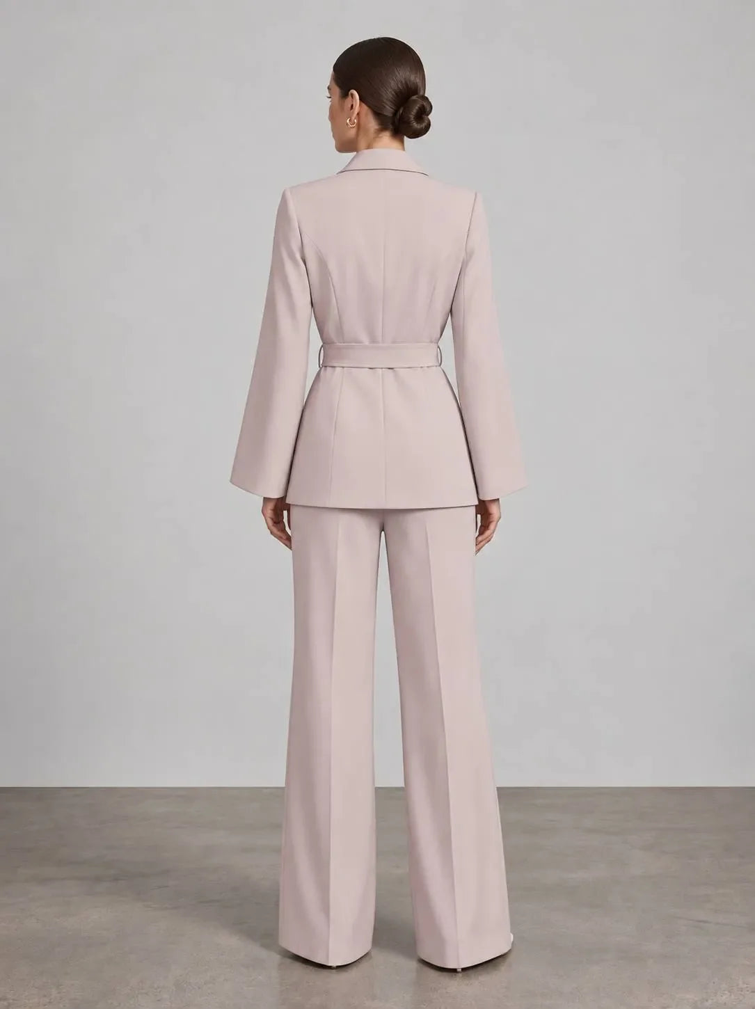 Women's Italian Belted Suit Set