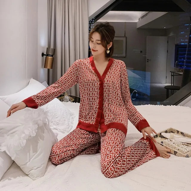 Women's Pajama Set - # GIAA23910003-PRG